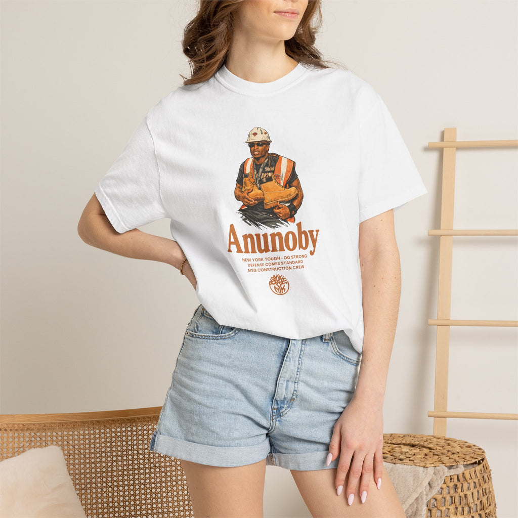 Construction Worker Illustration T-shirt | Anunoby Portrait Tee