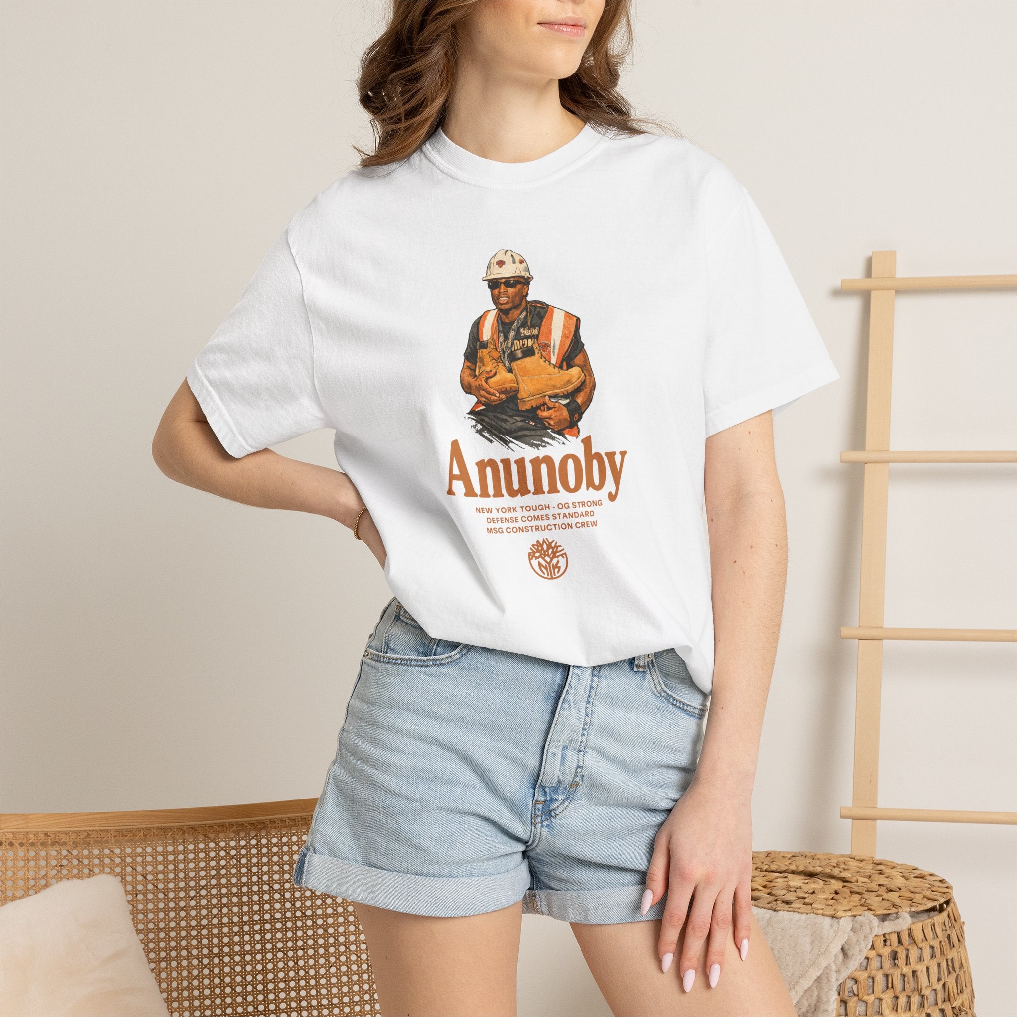 Construction Worker Illustration T-shirt | Anunoby Portrait Tee