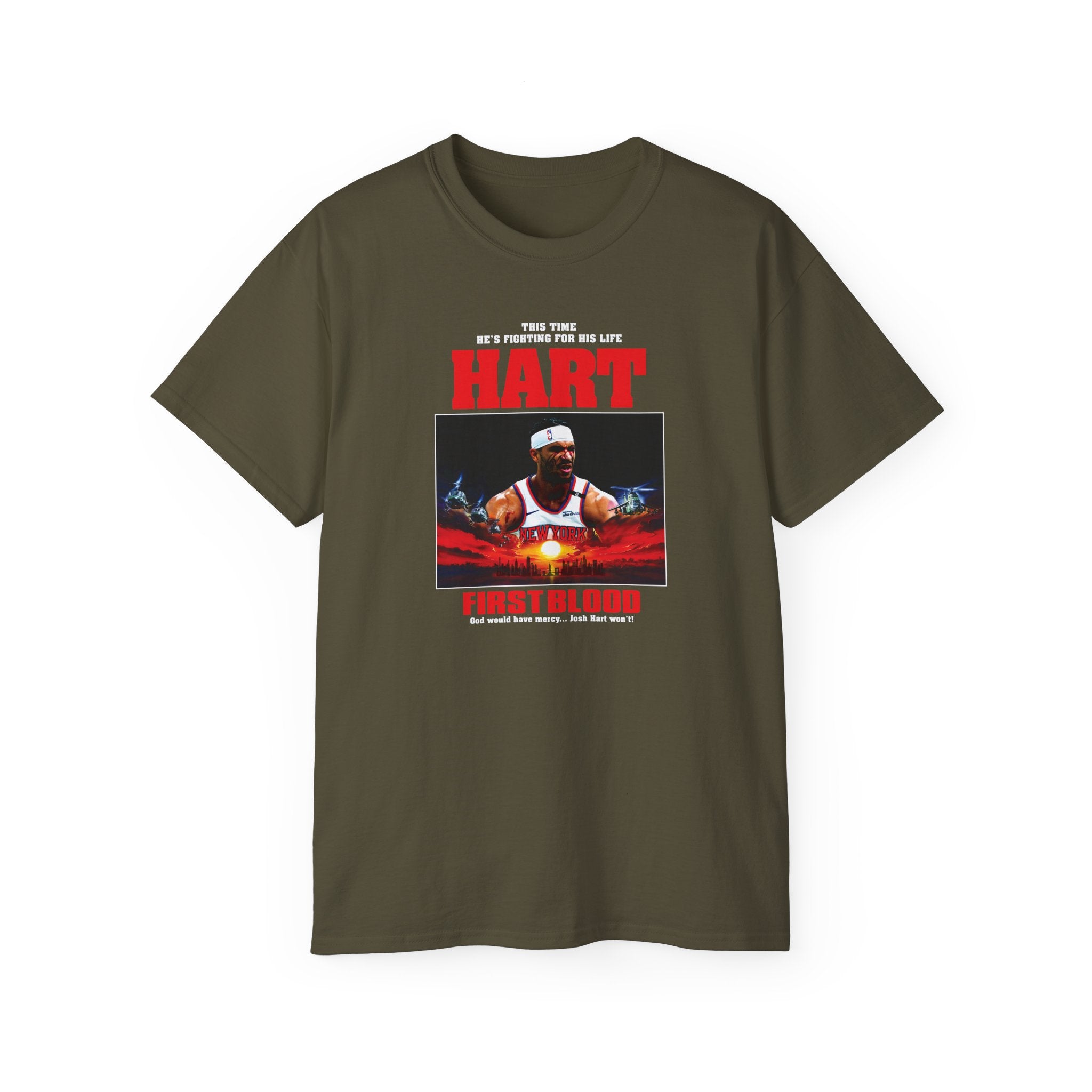 Hart First Blood Tee | Retro Boxing Movie Poster Style