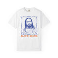 Portrait Illustration T-shirt | Vintage Frame, Script Text