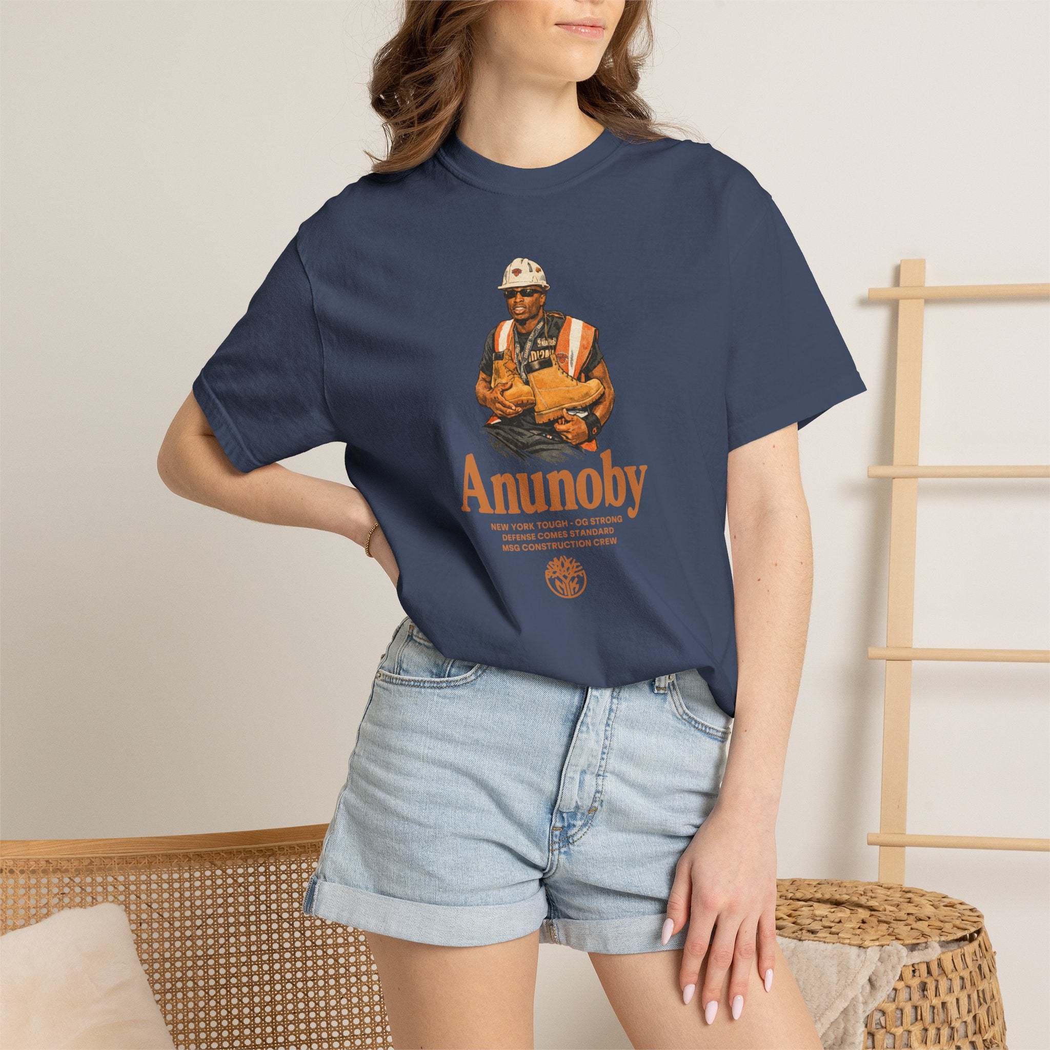 Construction Worker Illustration T-shirt | Anunoby Portrait Tee