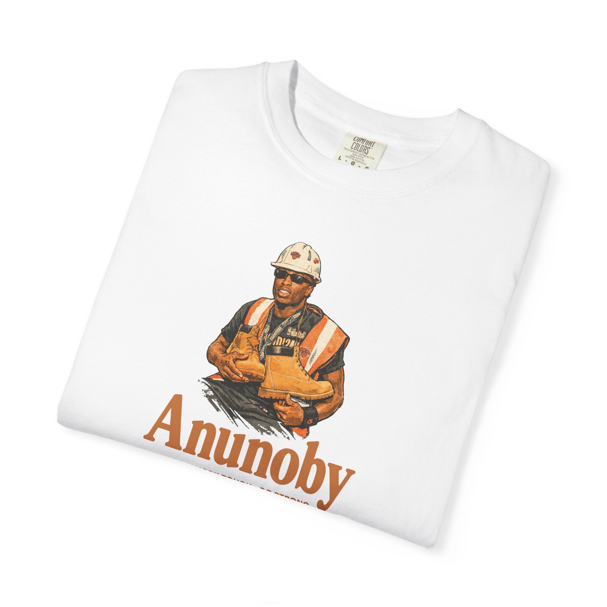 Construction Worker Illustration T-shirt | Anunoby Portrait Tee