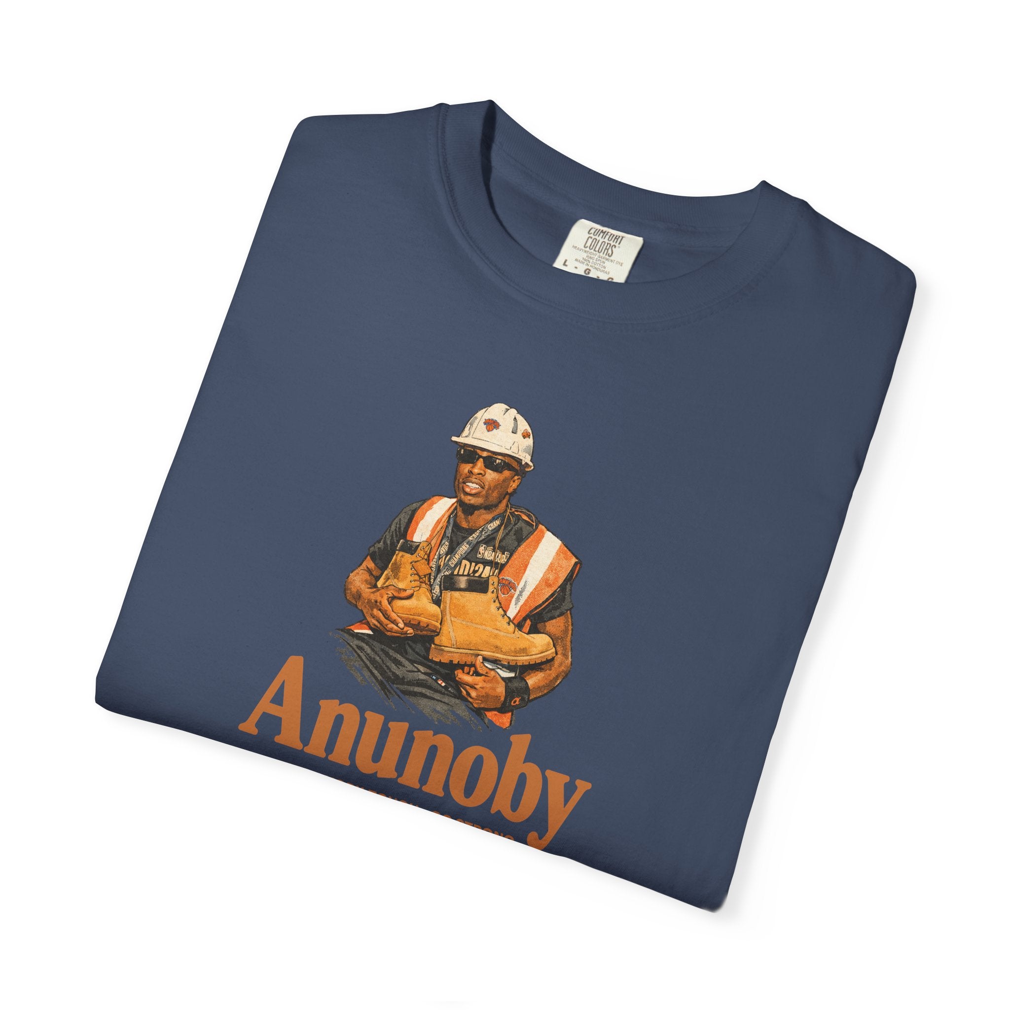 Construction Worker Illustration T-shirt | Anunoby Portrait Tee