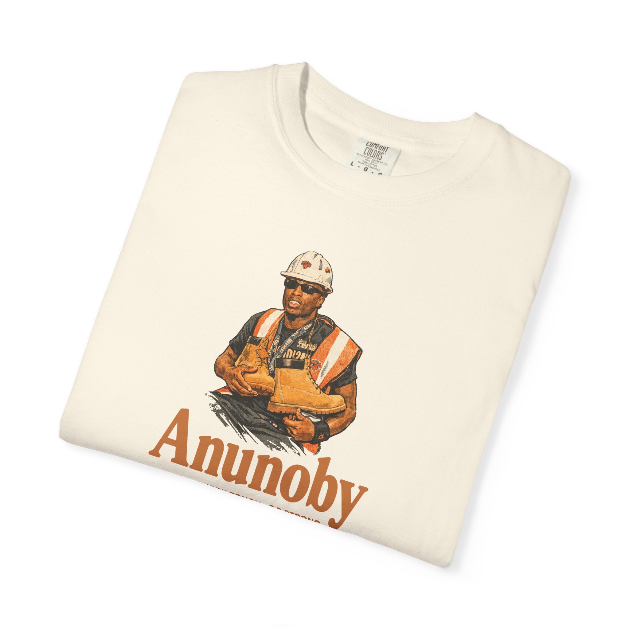 Construction Worker Illustration T-shirt | Anunoby Portrait Tee