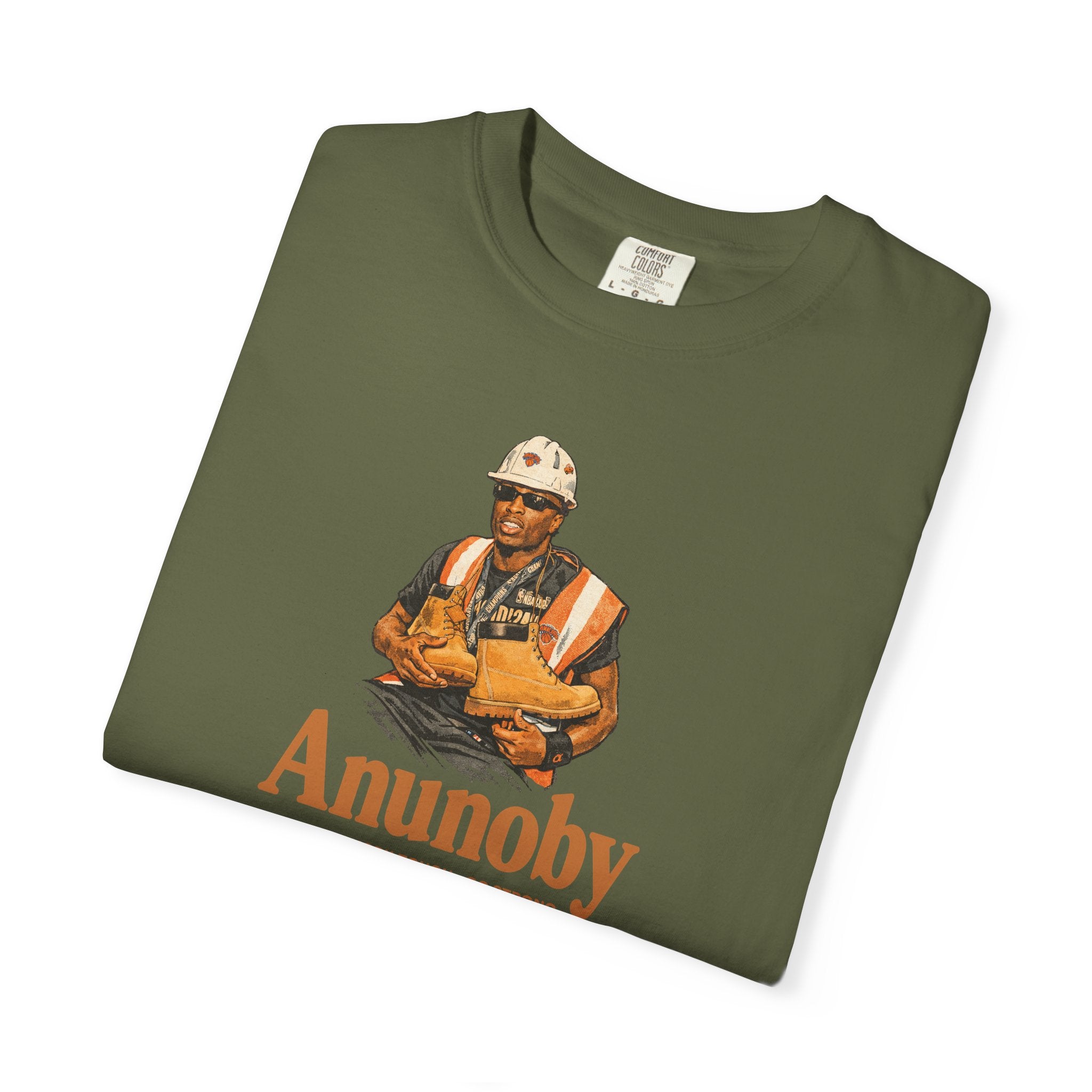 Construction Worker Illustration T-shirt | Anunoby Portrait Tee