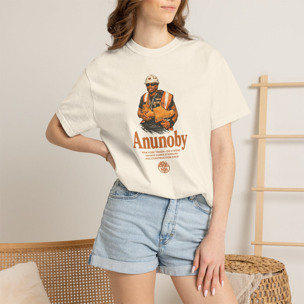 Construction Worker Illustration T-shirt | Anunoby Portrait Tee