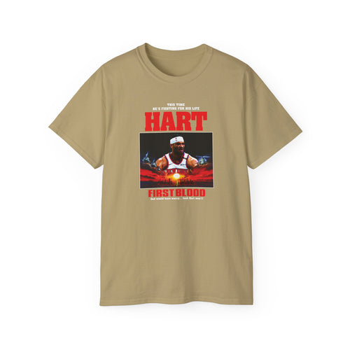 Hart First Blood Tee | Retro Boxing Movie Poster Style