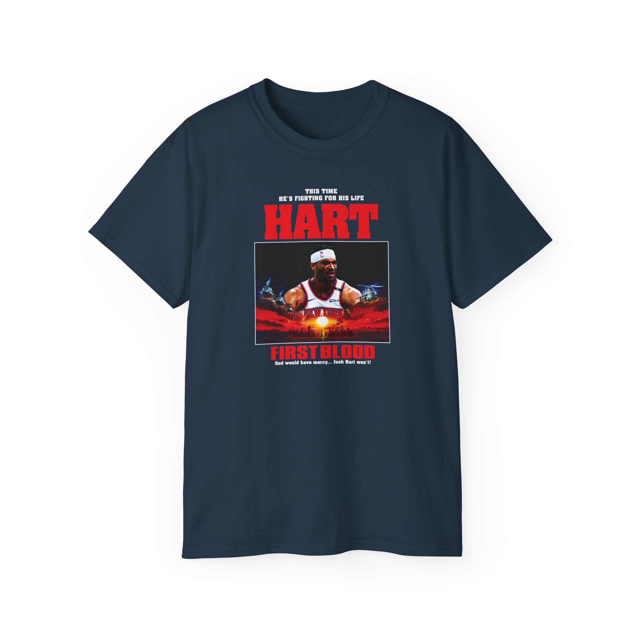 Hart First Blood Tee | Retro Boxing Movie Poster Style