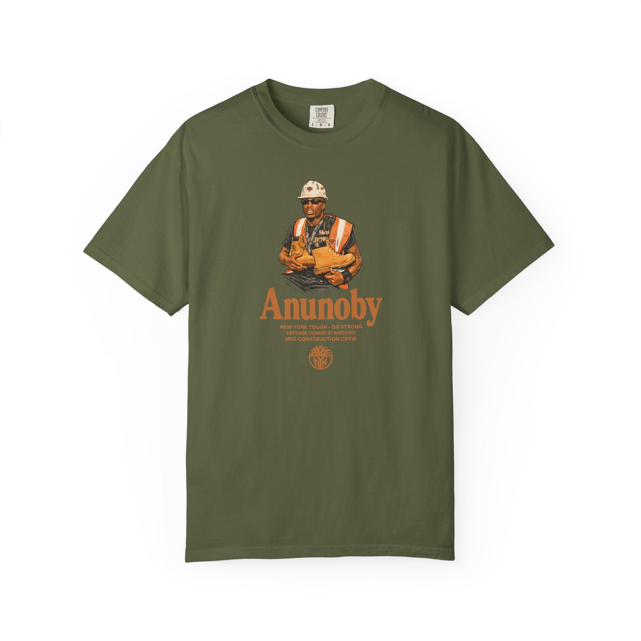 Construction Worker Illustration T-shirt | Anunoby Portrait Tee