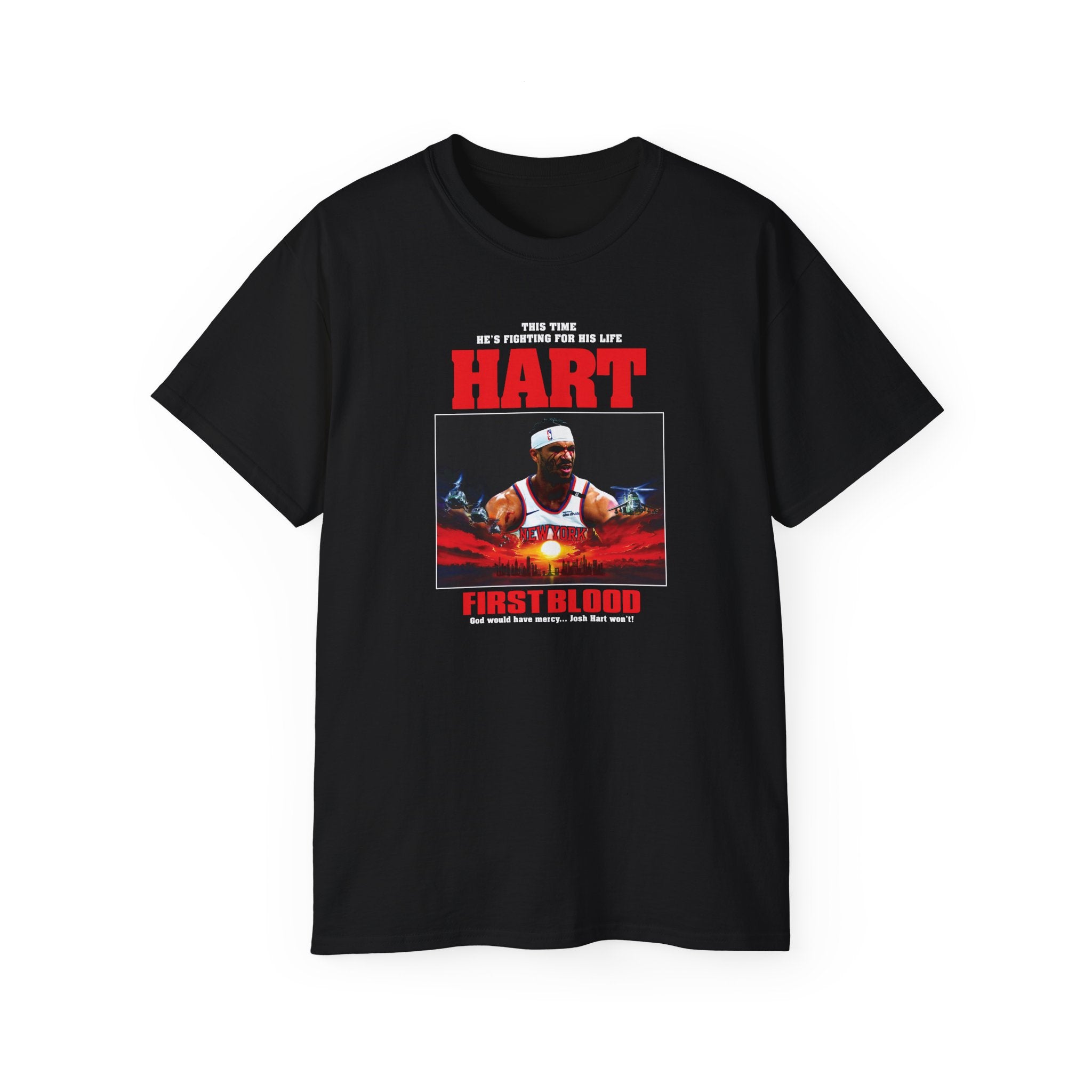 Hart First Blood Tee | Retro Boxing Movie Poster Style